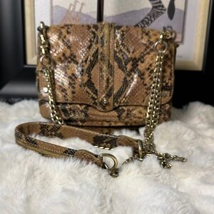 Rebecca Minkoff Collection | Snake Print Chain Shoulder Bag
